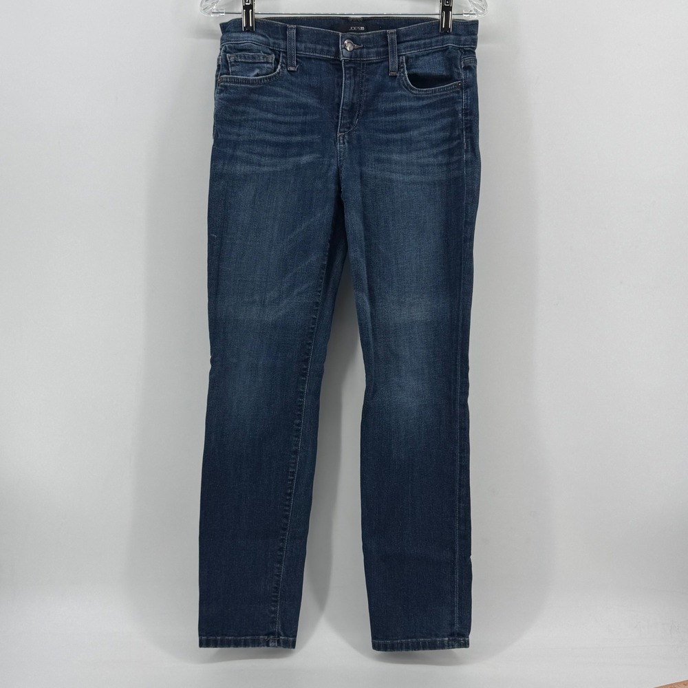 Joe's Jeans Womens Mid Rise Skinny Dark Wash Blue Stretch Denim Pants Size 28